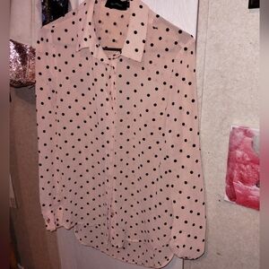 Minkpink polka dot blouse